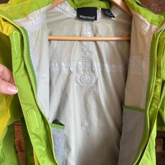 Women’s Marmot Precip Rain Jacket Green Envy Size Small - Picture 7 of 7